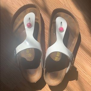 White Birkenstock Sandals
